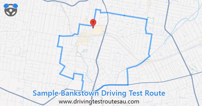 Bankstown driving test routes map