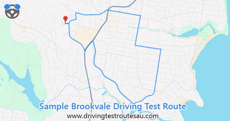 Brookvale driving test routes map