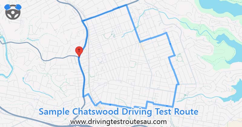 Chatswood driving test routes map