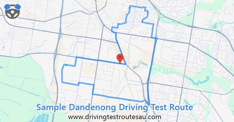 Dandenong driving test routes map