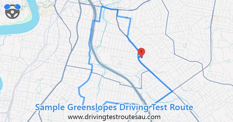 Greenslopes driving test routes map