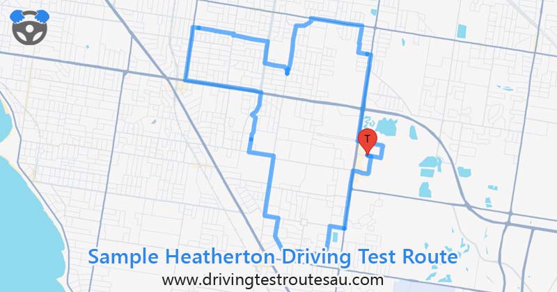 Heatherton driving test routes map