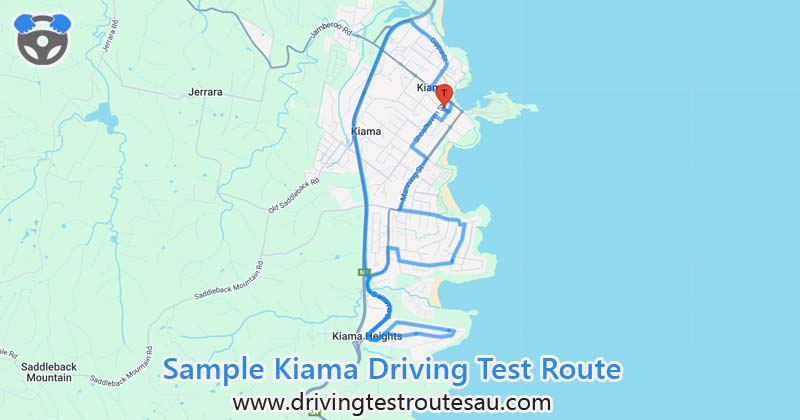 Kiama driving test routes map