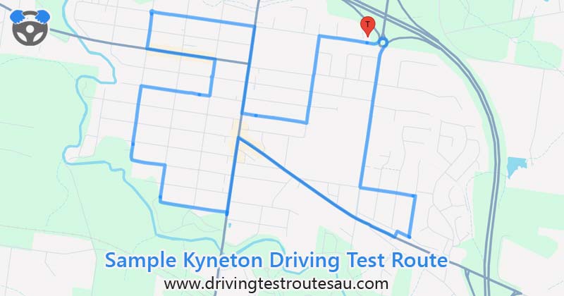 Kyneton driving test routes map