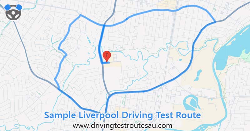 Liverpool driving test routes map