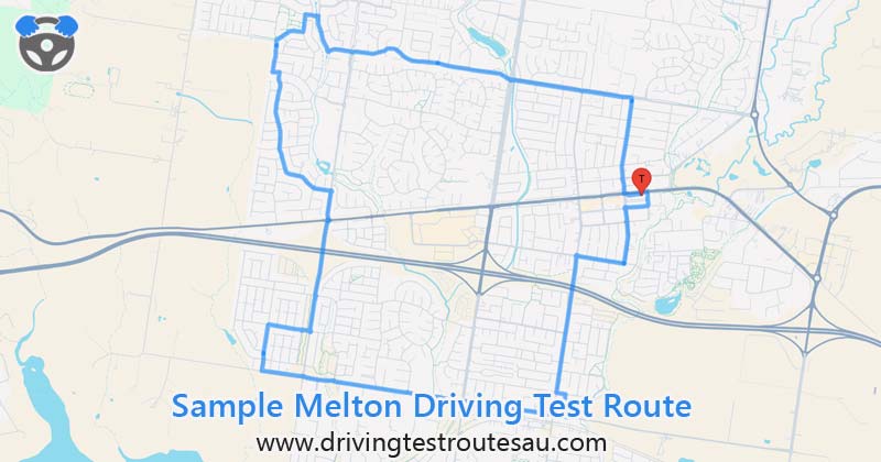 Melton driving test routes map