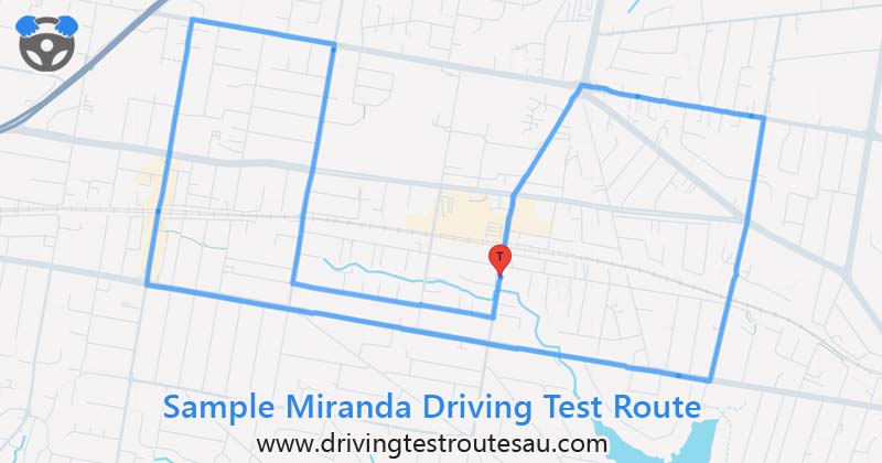 Miranda driving test routes map