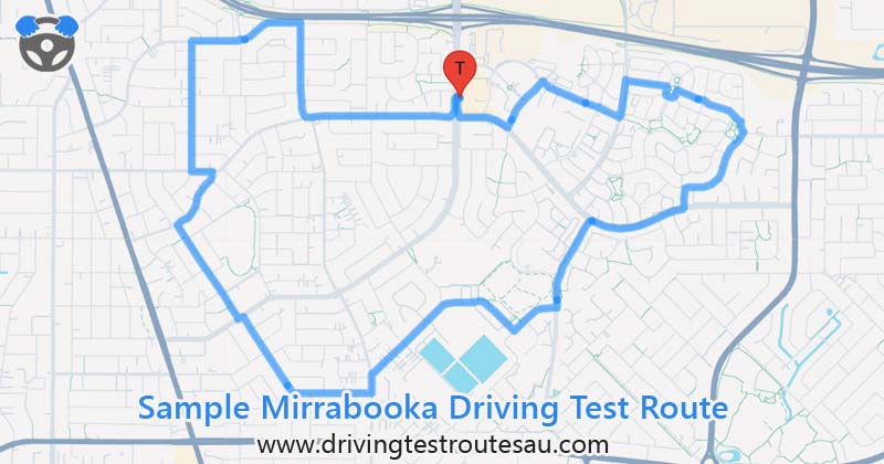 Mirrabooka driving test routes map