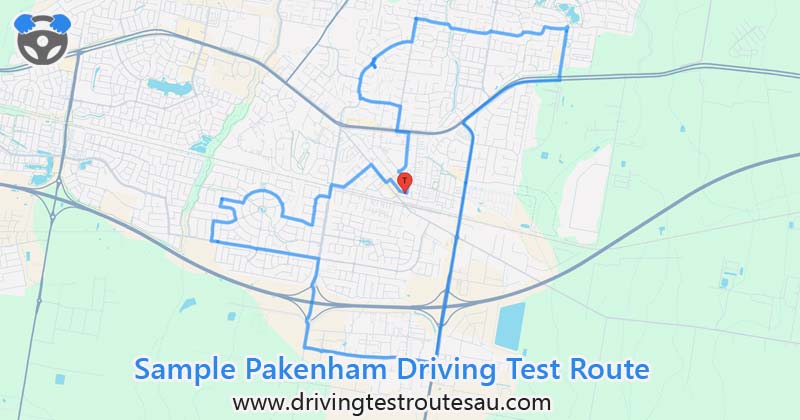 Melbourne driving test routes map