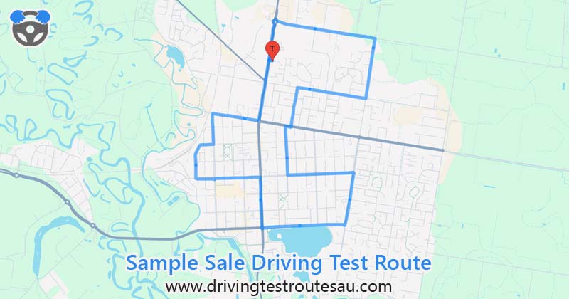 Sale driving test routes map