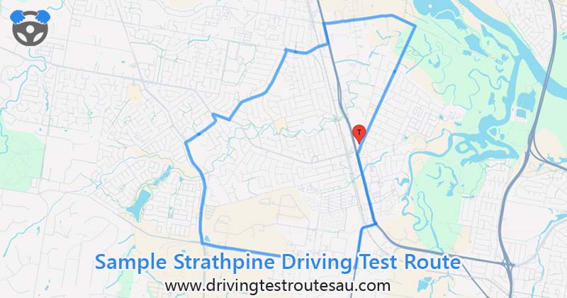 Strathpine driving test routes map