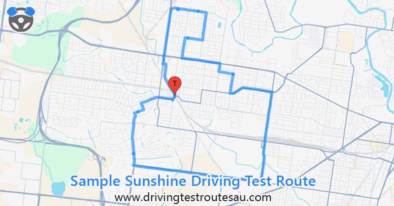 Sunshine driving test routes map