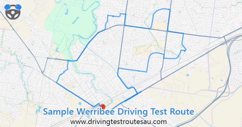 Werribee driving test routes map