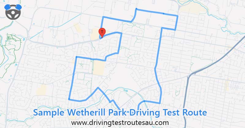 Wetherill Park driving test routes map