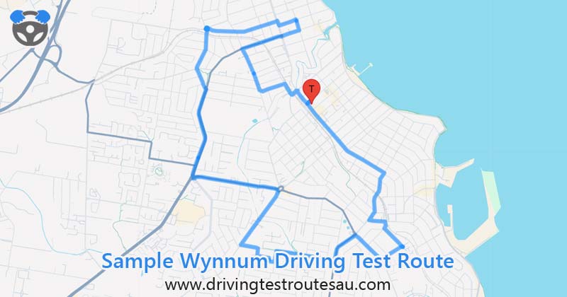 Wynnum driving test routes map